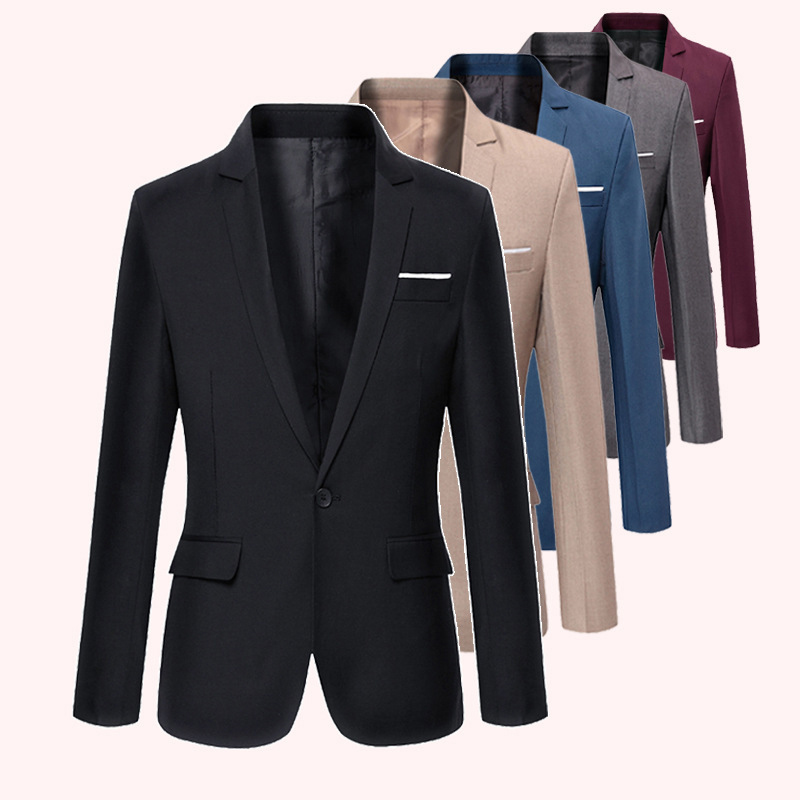 Men'S Formal Wear For Marriage - Traje de abrigo de Color sólido