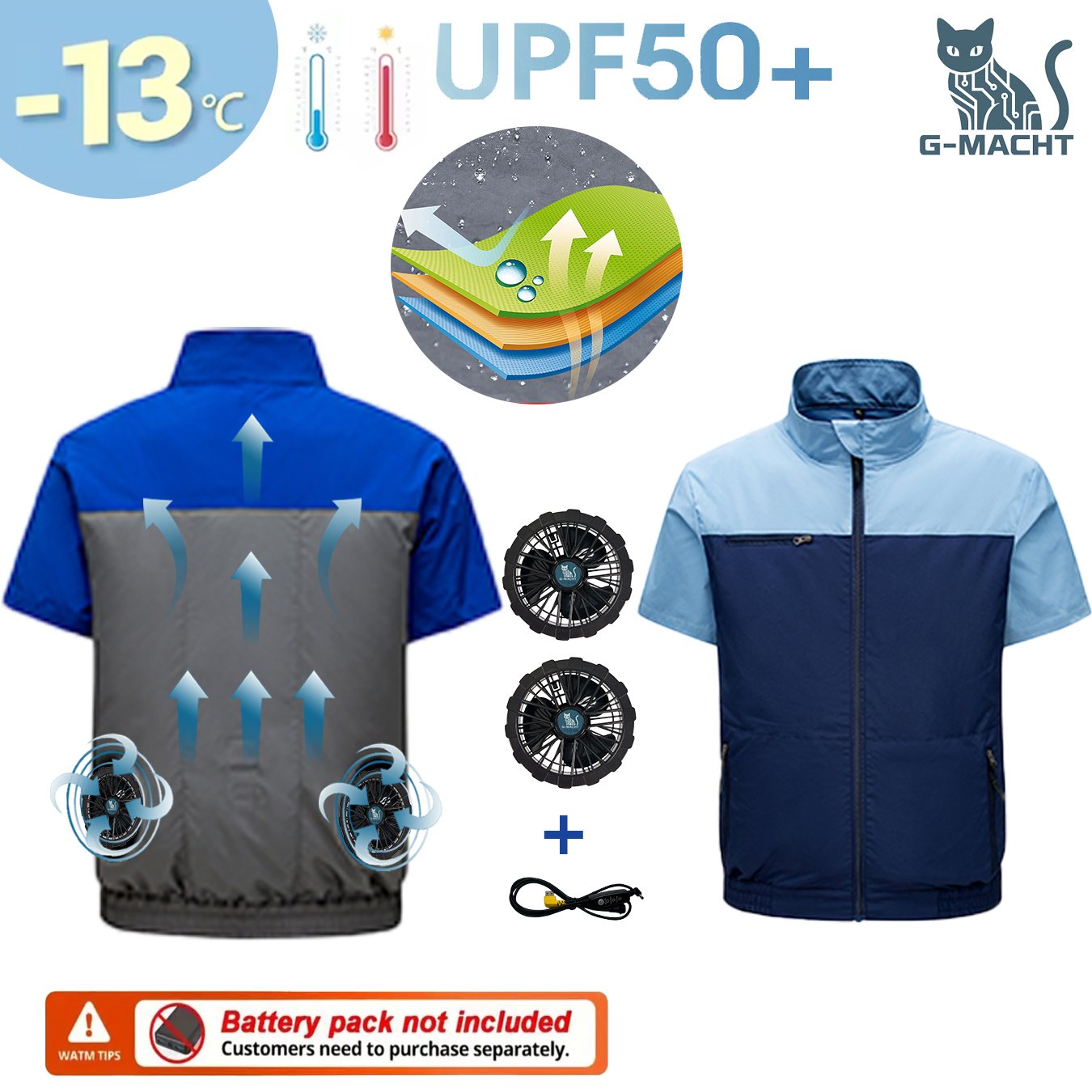 Men Formal Wear Clothes - Camiseta Refrigerante G-MACHT para Hombre, con