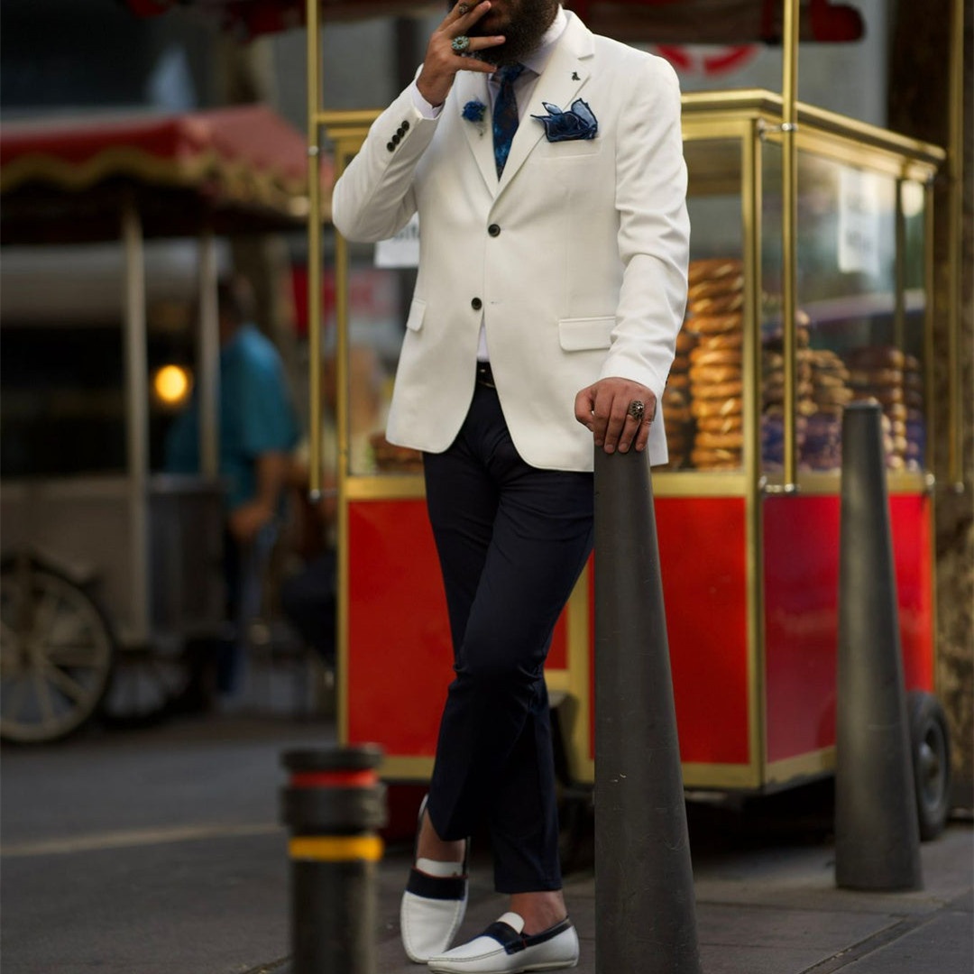 Men'S Formal Wear Not Suit - Trajes Formales de Hombre Color Marfil,