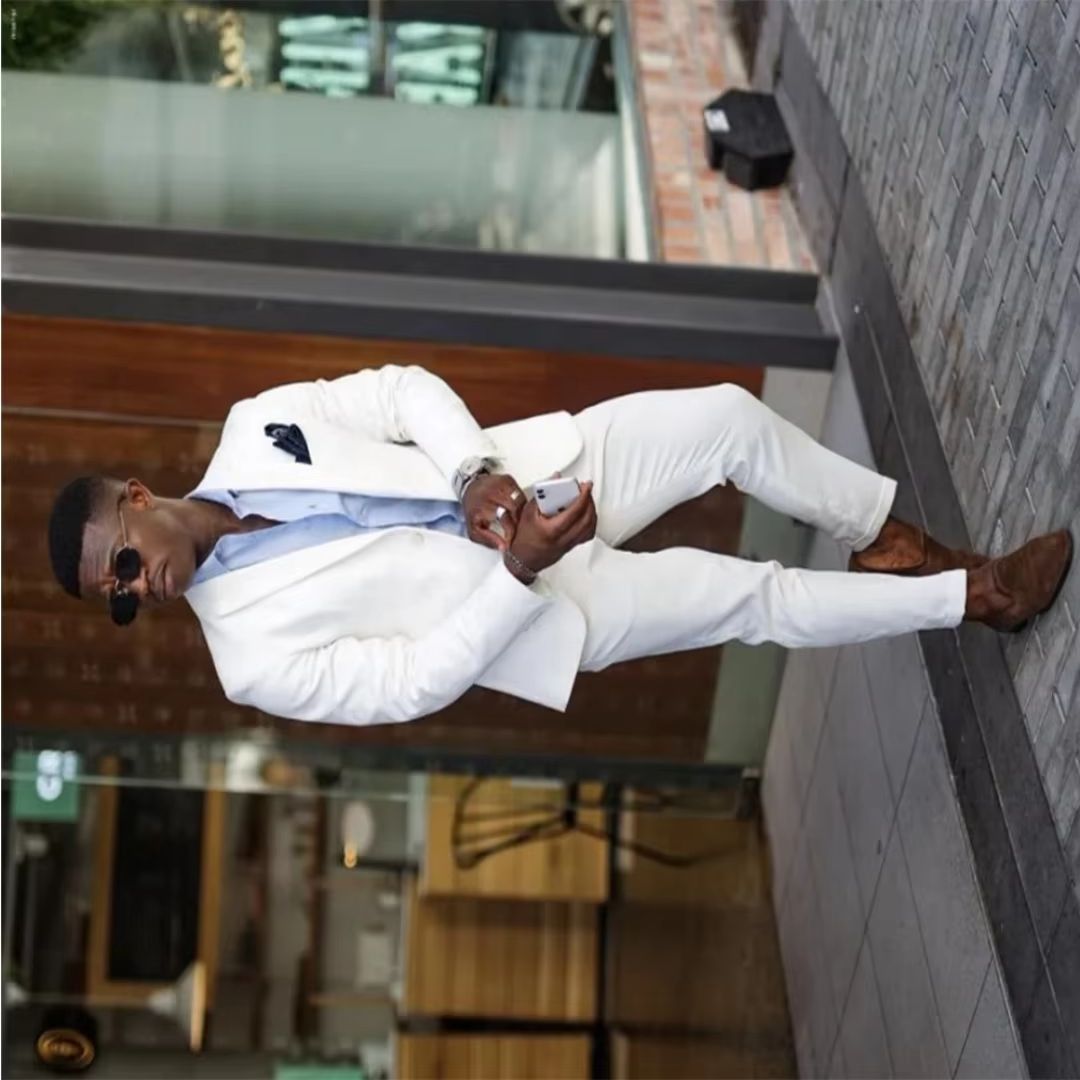 Men'S Formal Wear Not Suit - Trajes Formales Blancos para Hombre, Corte