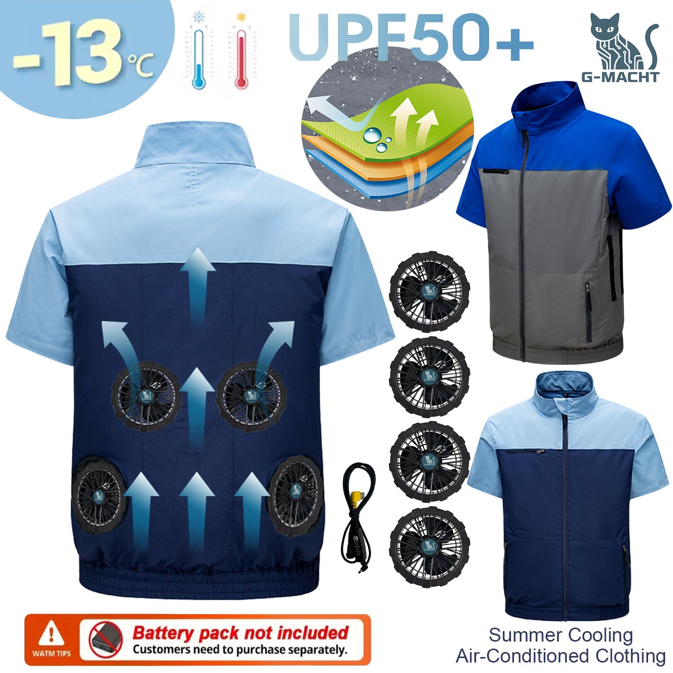 Camiseta Refrigerante G-MACHT  - Men Formal Wear Clothes reseña y precio