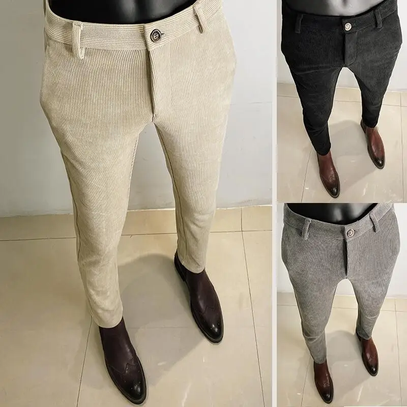 Pantalón de traje de lana grue - Men'S Formal Wear In Winter reseña y precio