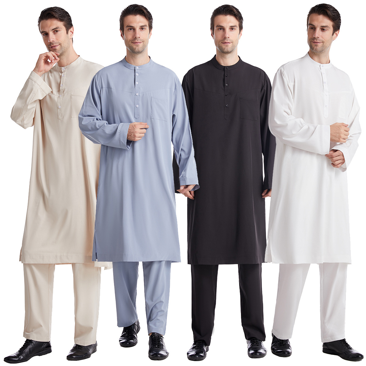 Hombres musulmanes Jubba Thobe - Men Formal Wear 2025 reseña y precio