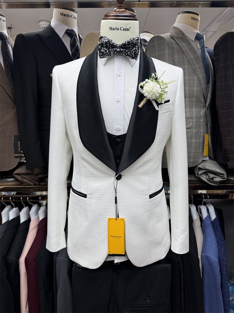 Esmoquin de boda a cuadros par - Men Formal Wear 2025 reseña y precio