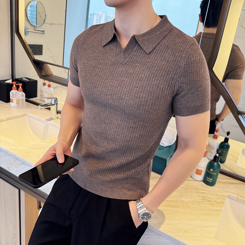 Suéter de punto jacquard con c - Men Formal Wear 2025 reseña y precio
