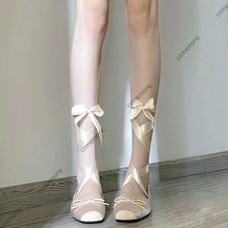 Zapatillas de ballet con lazo  - Satin Bow Tie reseña y precio