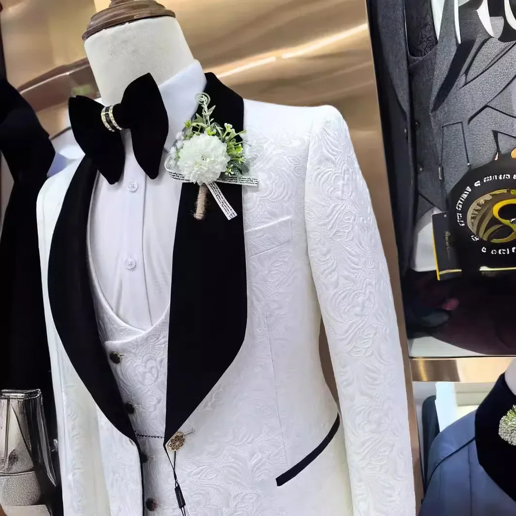 Trajes de boda florales para h - Men Formal Wear 2025 reseña y precio