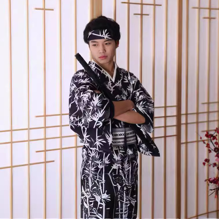 Kimono Japonés con Patrón de B - Men Formal Wear Photoshoot reseña y precio
