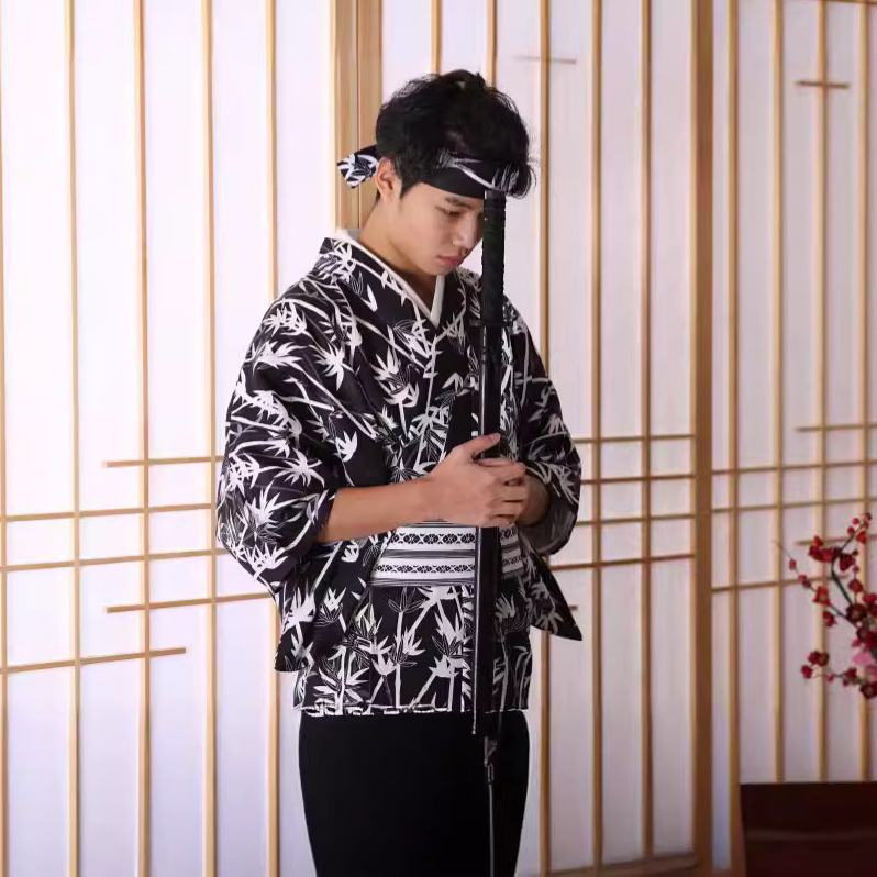 Kimono Japonés con Patrón de B - Men Formal Wear Photoshoot reseña y precio