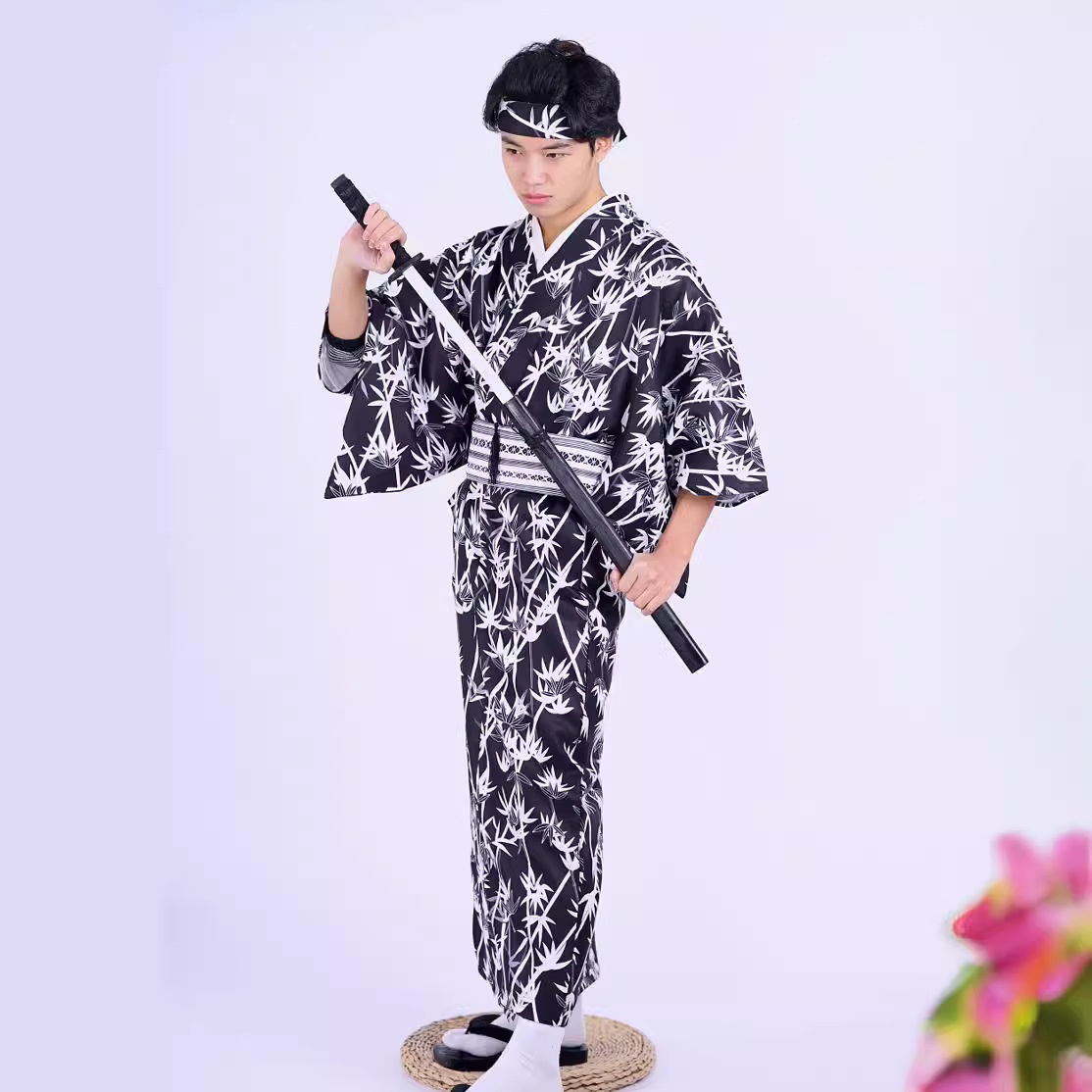 Kimono Japonés con Patrón de B - Men Formal Wear Photoshoot reseña y precio